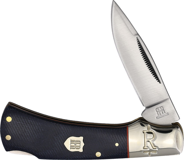Lockback Denim Micarta
