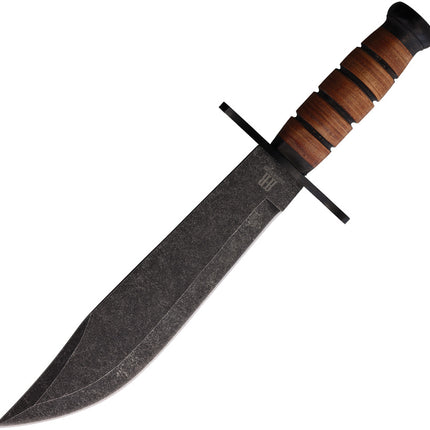 Combat Bowie Stacked Leather