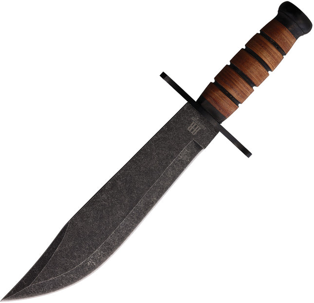 Combat Bowie Stacked Leather