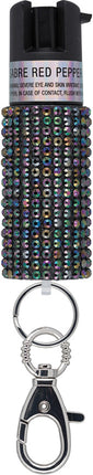 Jewel Design Pepper Spray Blk