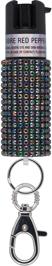 Jewel Design Pepper Spray Blk