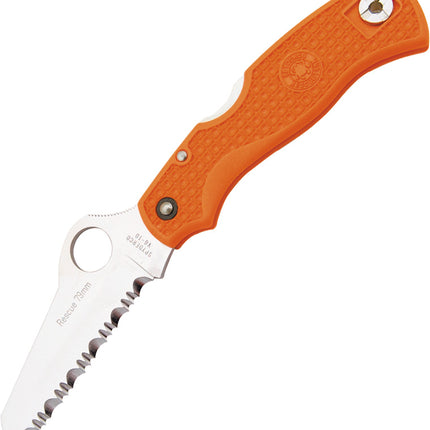 Rescue Lockback 79mm Orange
