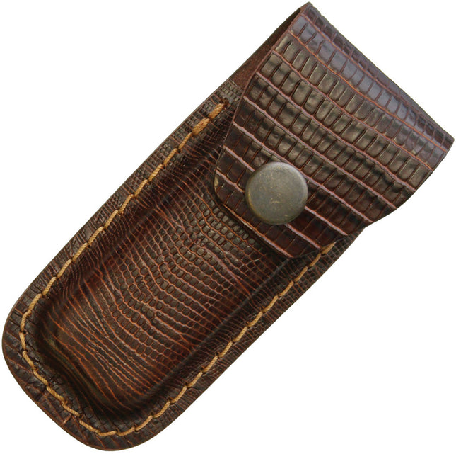 Leather Belt Pouch Lizard