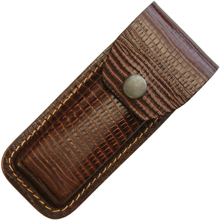 Leather Belt Sheath Lizard
