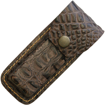 Leather Belt Sheath Crocodile