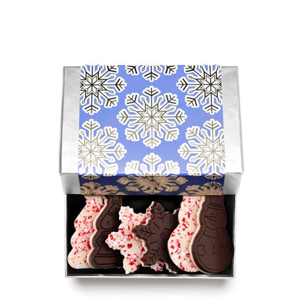 Peppermint Bark Holiday Shimmering Snowflake 6-Piece Set Random Assortment