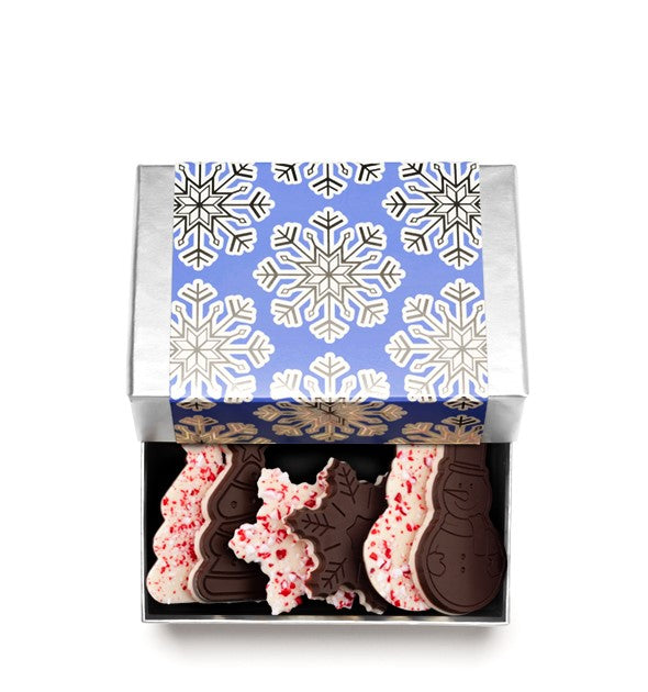Peppermint Bark Holiday Shimmering Snowflake 6-Piece Set Random Assortment