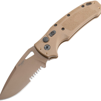 Auto K320A Button Lock Tan