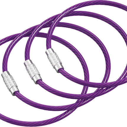 Twist Lock Cable Ring Purple