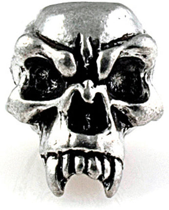 Fang Skull Bead Pewter