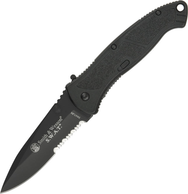 Large Black SWAT Linerlock A/O