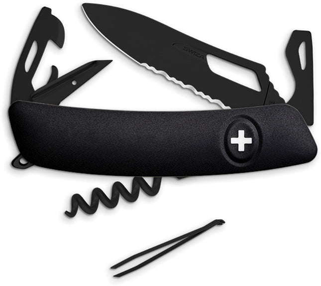 SH03 Swiss Pocket Knife Black