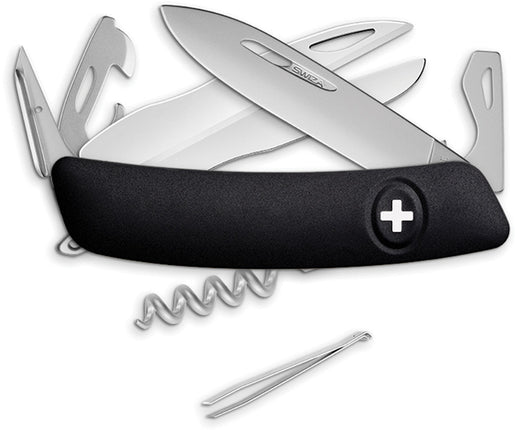 D07 Swiss Pocket Knife Black