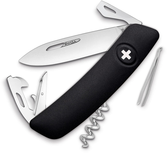 D03 Swiss Pocket Knife Black