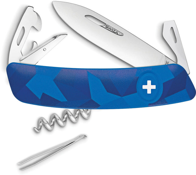 C03 Button Lock Blue Camo