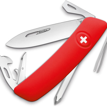 D04 Swiss Pocket Knife Red