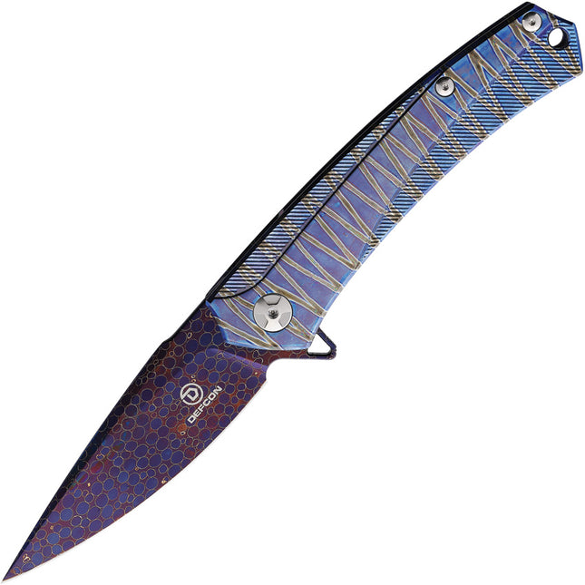 JK Series Framelock Damascus