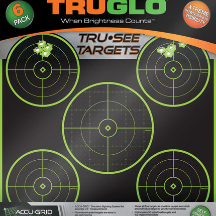 Tru-See 5 Bullseye Target 6pk