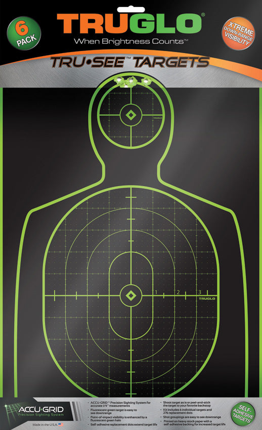 Tru-See Handgun Target 6pk