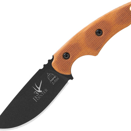 3 Pointer Tan Canvas Micarta