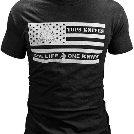 T-Shirt Flag Logo Black Large