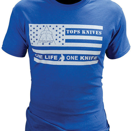 T-Shirt Flag Logo Blue Large