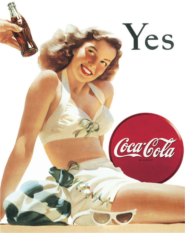 Coke Yes White Bathing Suit
