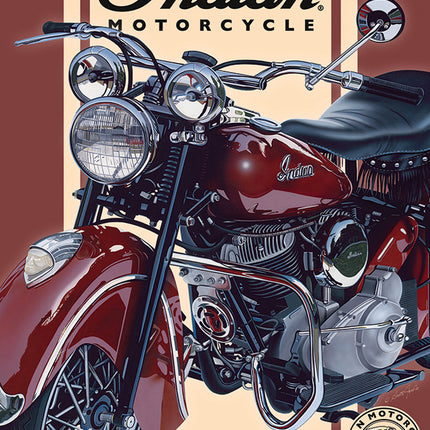 Indian 48 Chief Tin Sign