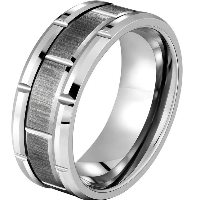 Tungsten Wedding Band 8mm