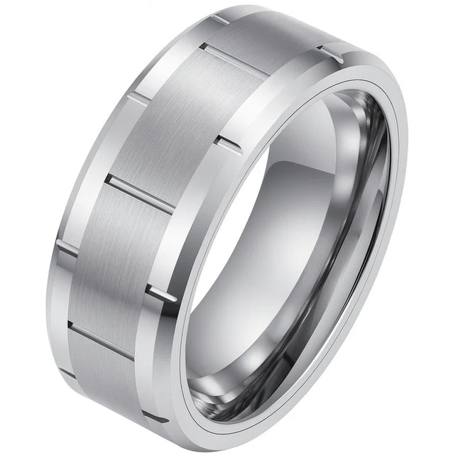 Tungsten Wedding Band 8mm