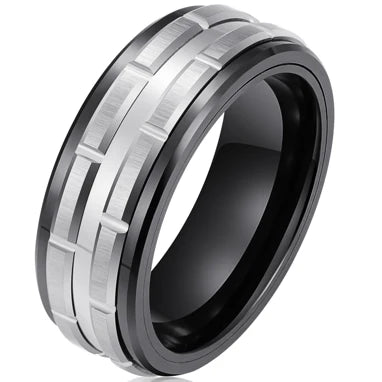 Tungsten Wedding Band 8mm