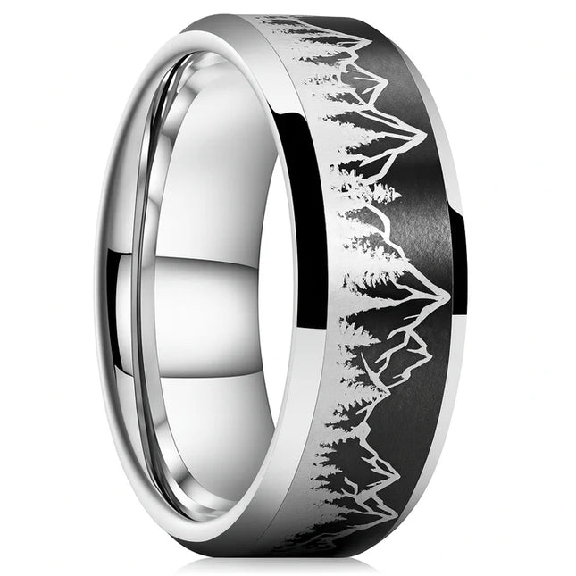 Tungsten Wedding Band 8mm