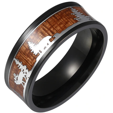 Tungsten Wedding Band 8mm