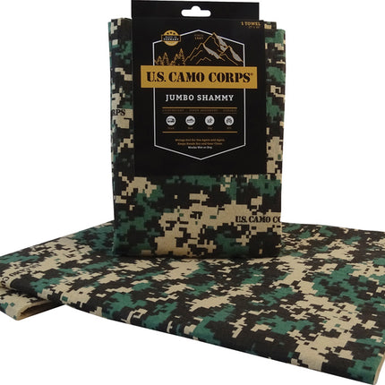Camo Jumbo Shammy Green