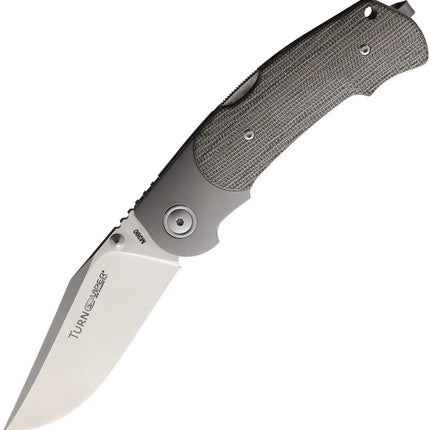 TURN Lockback Green Micarta