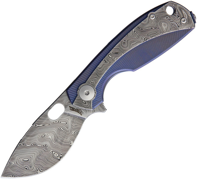 Lille Framelock Blue Titanium