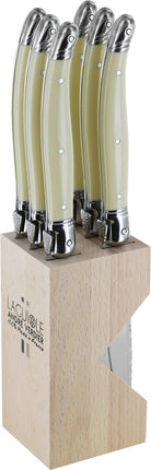 Laguiole Steak Knife Set White