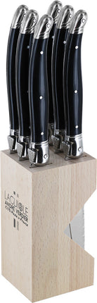 Laguiole Steak Knife Set Black