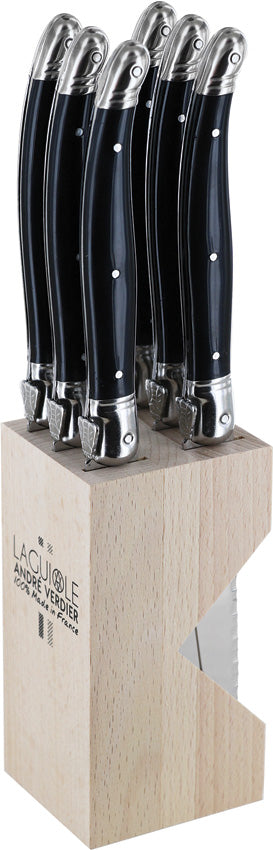 Laguiole Steak Knife Set Black