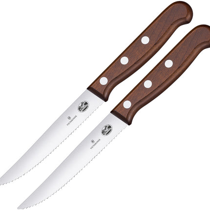 Steak Knife Set 2pc Wood