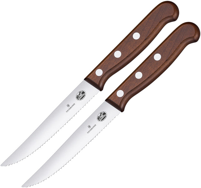 Steak Knife Set 2pc Wood