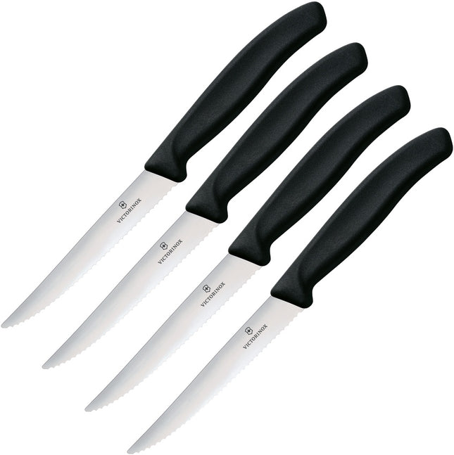 Steak Knife Set 4pc Black