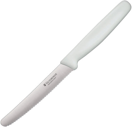 Steak Knife Serrated White