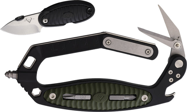 C.R.A.B.  Black Green Handle