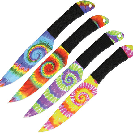 Tie Dye Throwing Knives