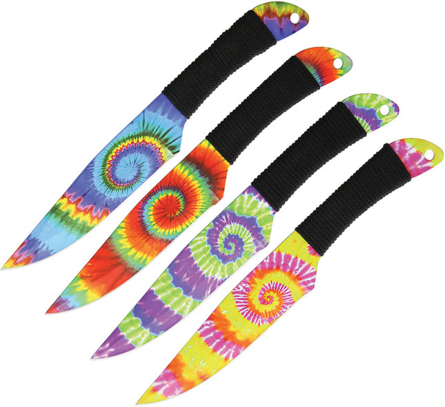 Tie Dye Throwing Knives