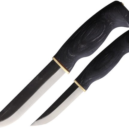 Big Double Fixed Blade Set Blk