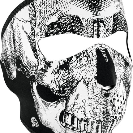 Full Face Mask BW Skull