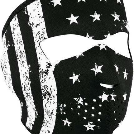 Full Face Mask BW Flag