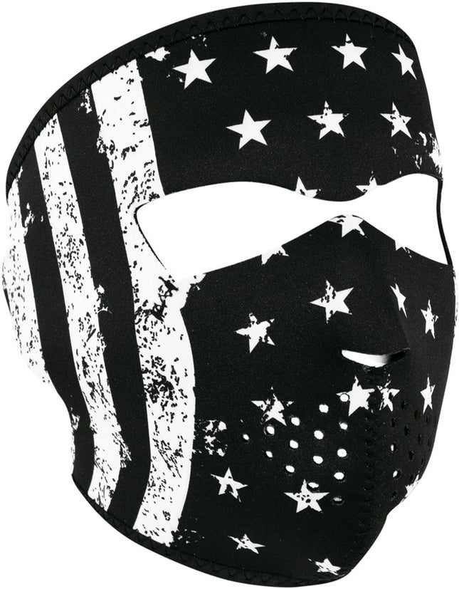 Full Face Mask BW Flag